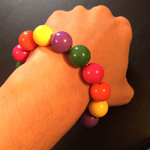 Colourful rainbow marble bracelet 🌈 - Picture 5 of 5